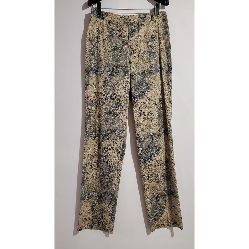 Peruvian Connection Vtg Batik Dye Slim Fit Straight Leg Pants Womens Size 6
